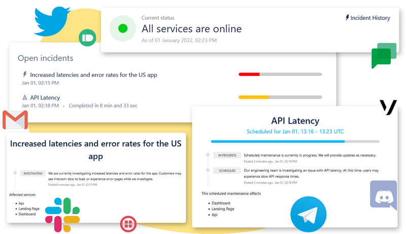 Status pages - An easy-to-use solution for real-time communication
