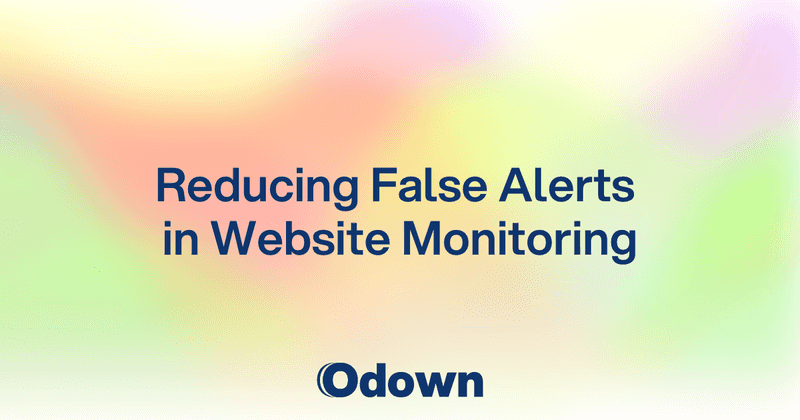 Reducing False Alerts in Website Monitoring