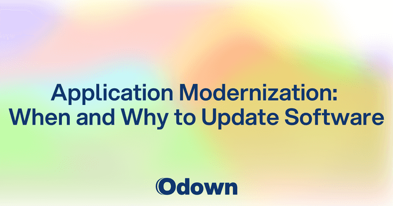 Application Modernization: When and Why to Update Software
