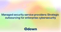 Managed security service providers: Strategic outsourcing for enterprise cybersecurity