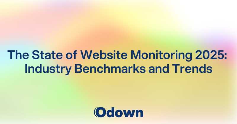 The State of Website Monitoring 2025: Industry Benchmarks and Trends