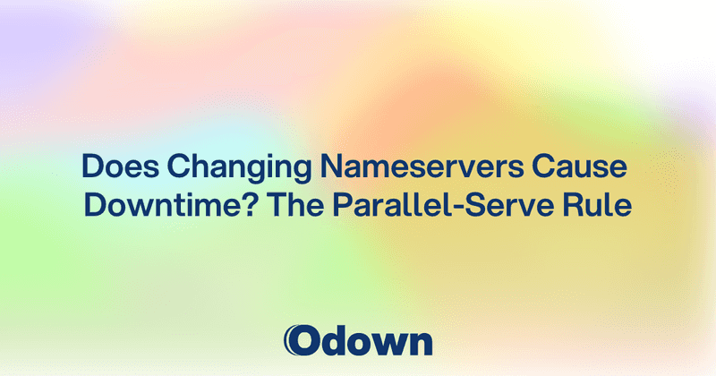 Does Changing Nameservers Cause Downtime?