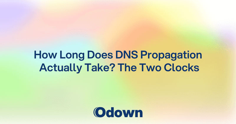 How Long Does DNS Propagation Actually Take?