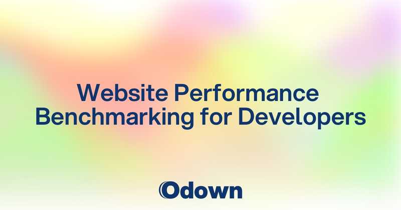 Website Performance Benchmarking for Developers